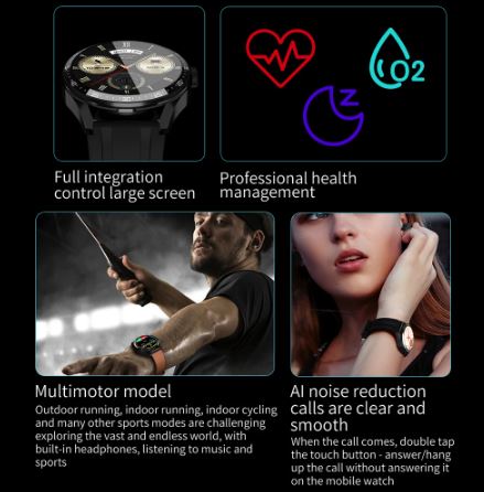 2 In 1 HI-FI Wireless Earphones Men Smart Watch - emirate deals