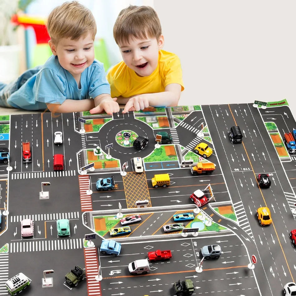 Baby Game Map Child Educational Toy Cars