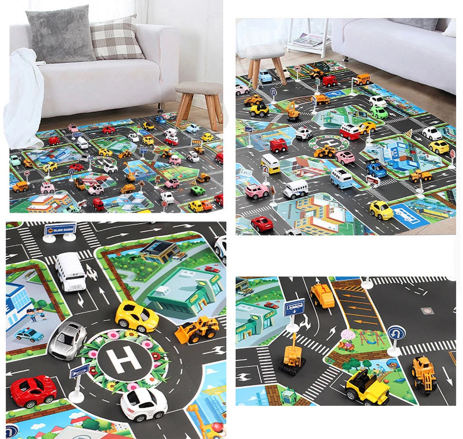 Baby Game Map Child Educational Toy Cars