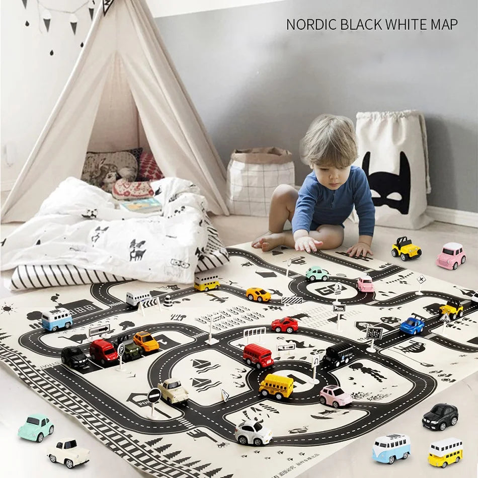 Baby Game Map Child Educational Toy Cars