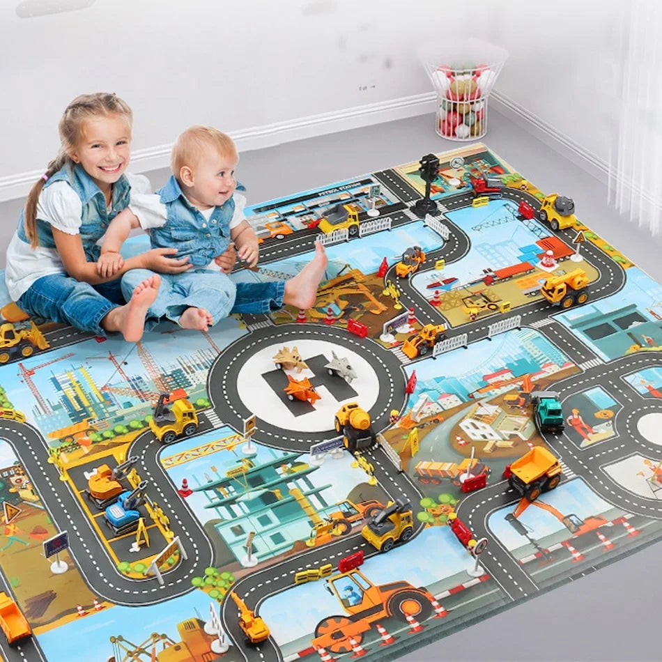 Baby Game Map Child Educational Toy Cars