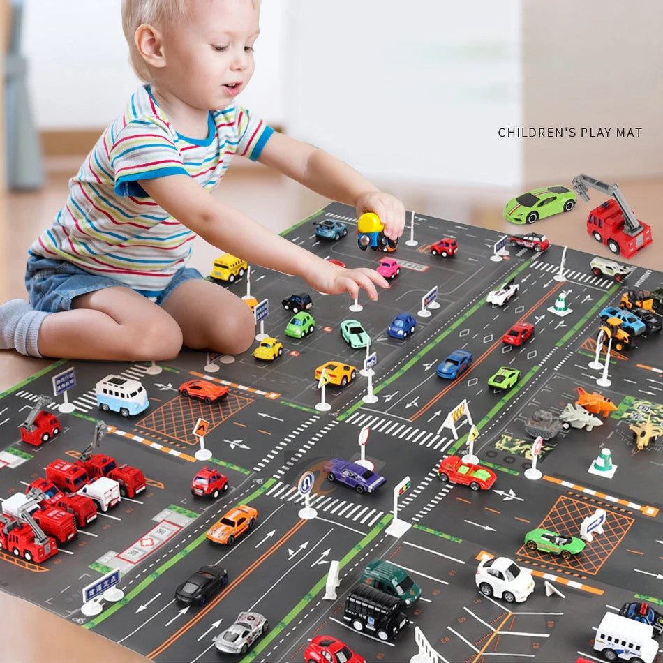 Baby Game Map Child Educational Toy Cars