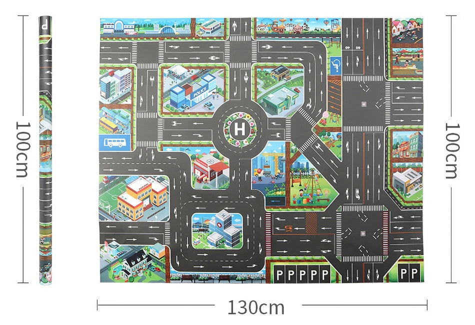 Baby Game Map Child Educational Toy Cars