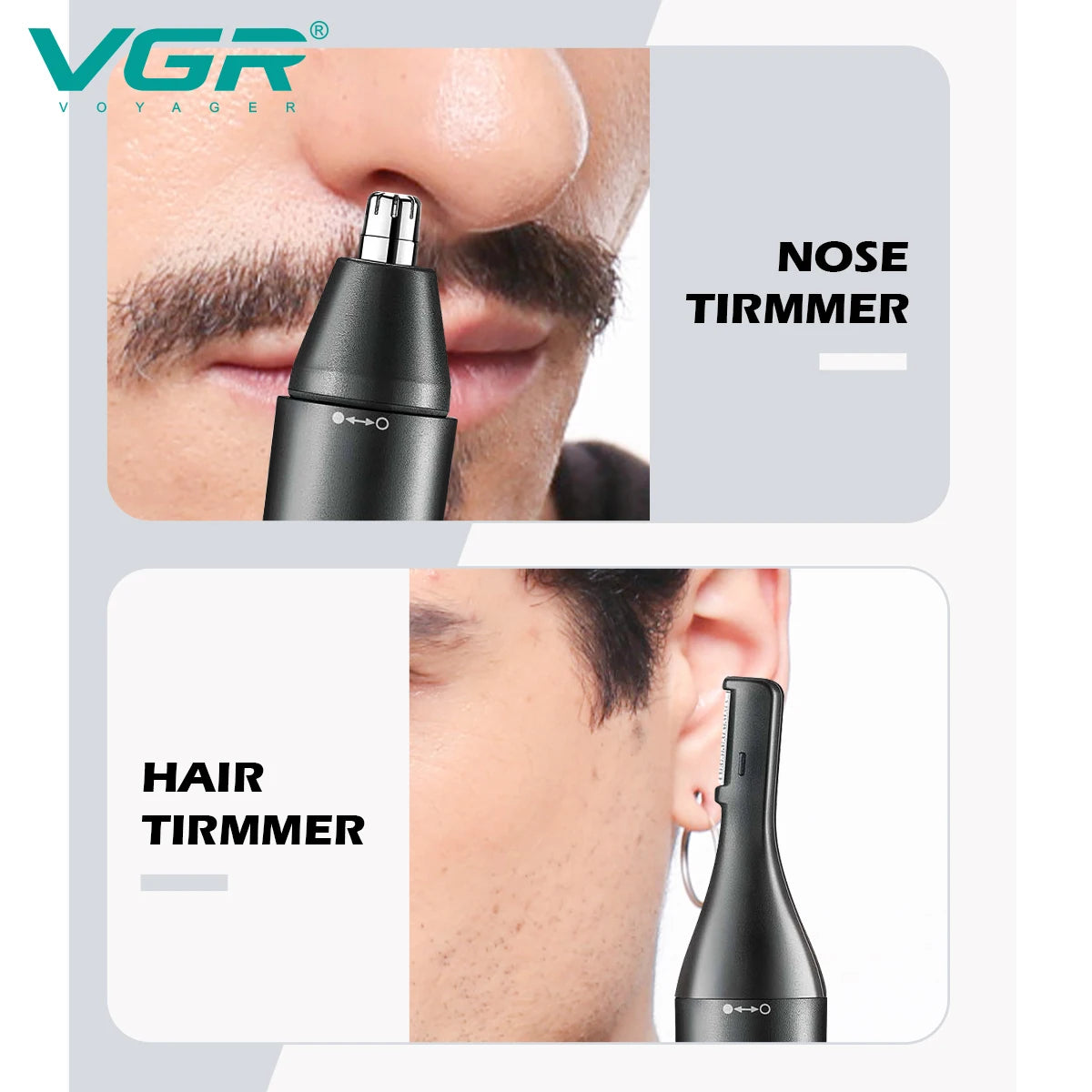 VGR Professional Nose Hair Trimmer Mini Hair Trimmer Electric Nose Trimer