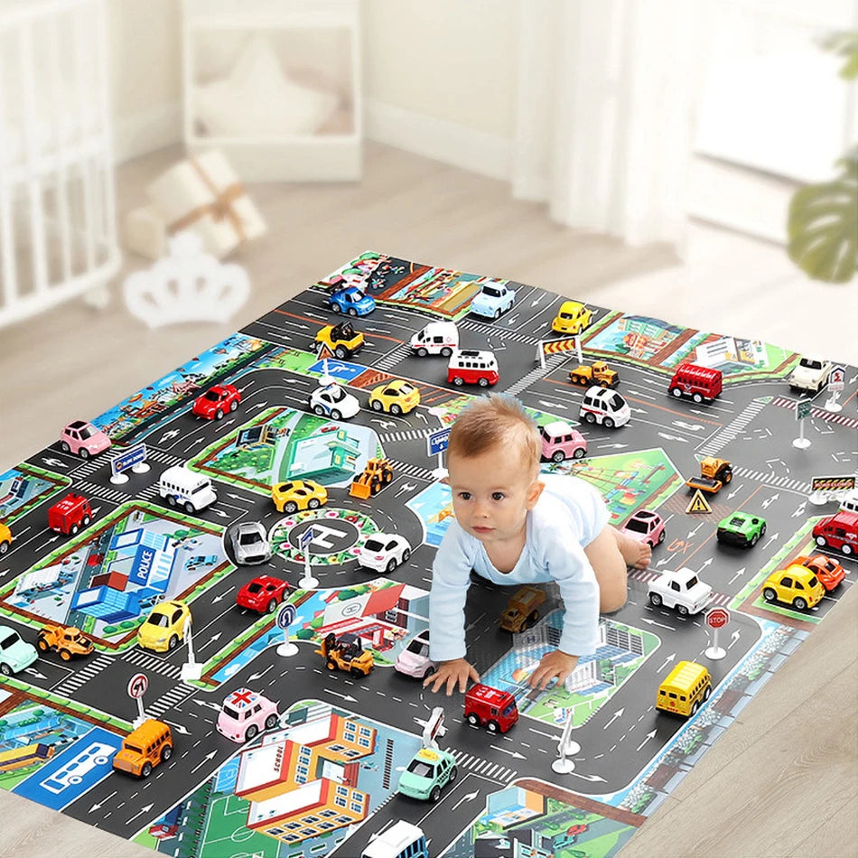 Baby Game Map Child Educational Toy Cars