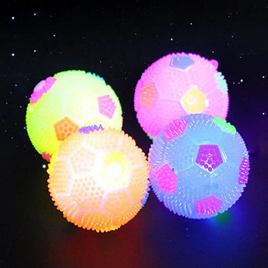 LED Ball Toy Kids LED Light Bouncy Ball Flashing Game Children's Toys