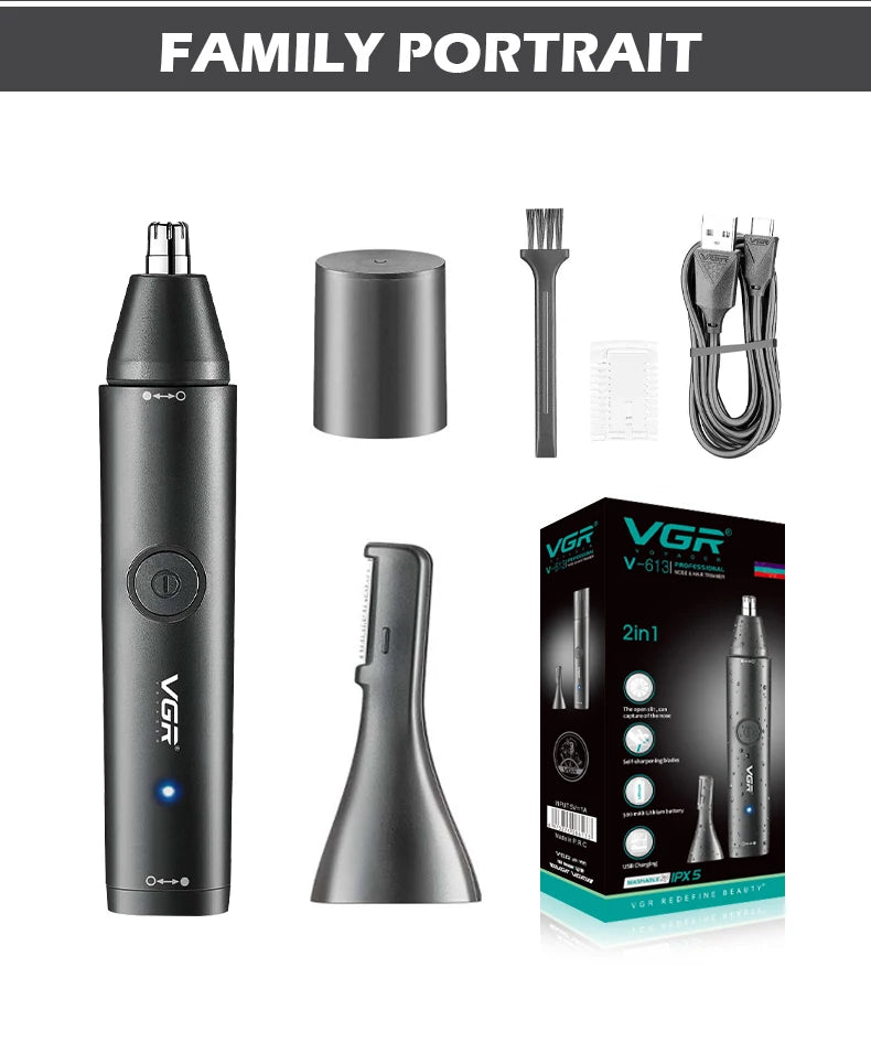 VGR Professional Nose Hair Trimmer Mini Hair Trimmer Electric Nose Trimer