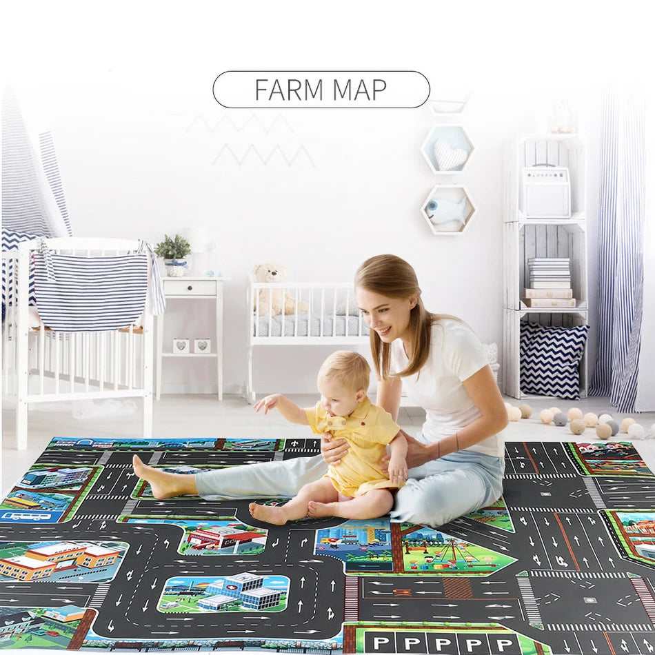 Baby Game Map Child Educational Toy Cars