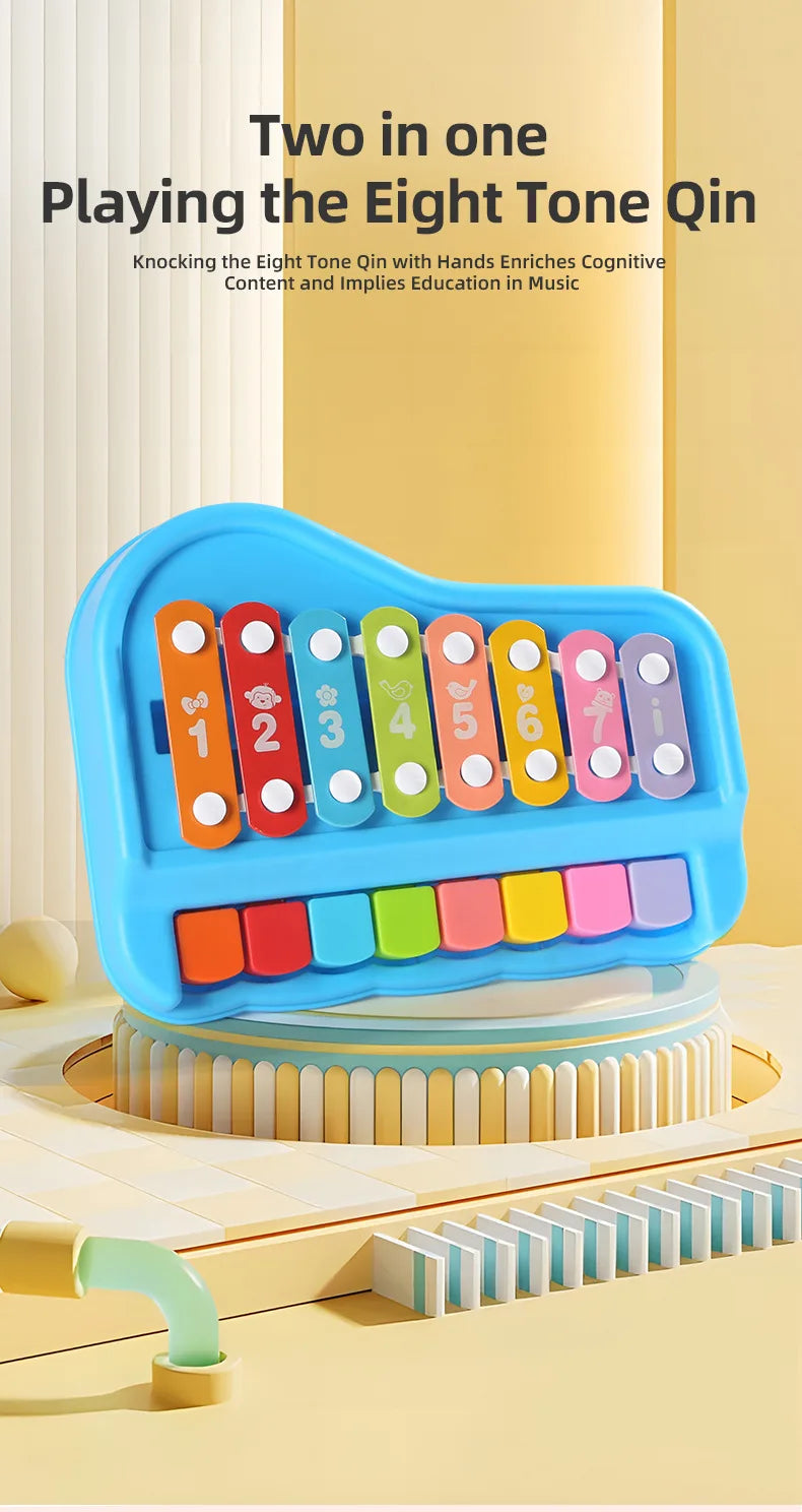 2 in 1 Baby Music  Educational Games Travel Toys for Toddler