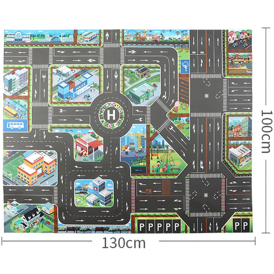 Baby Game Map Child Educational Toy Cars