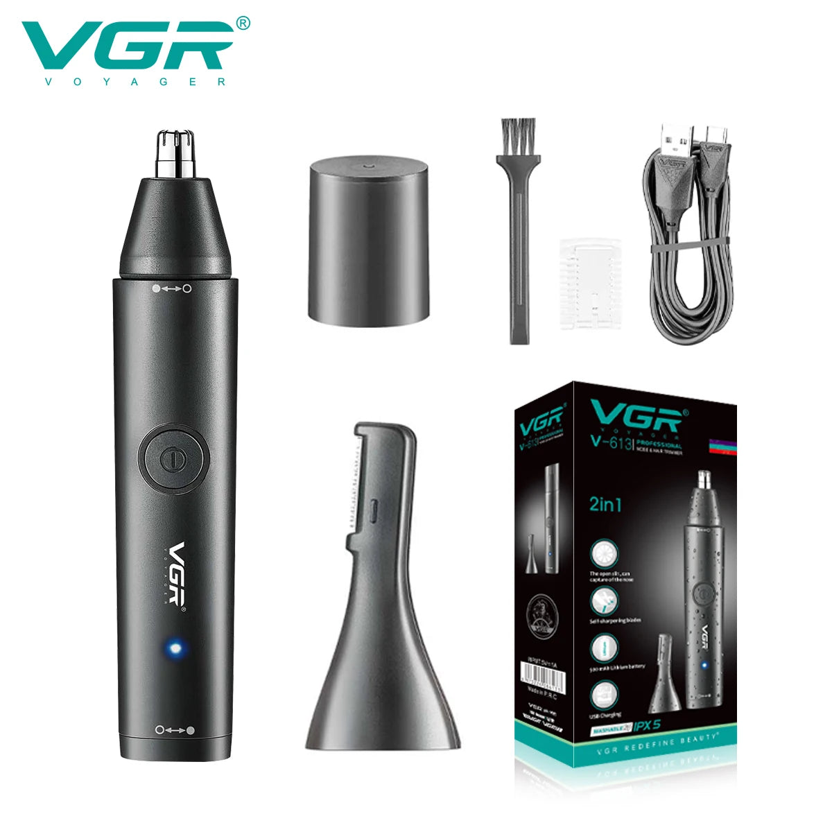 VGR Professional Nose Hair Trimmer Mini Hair Trimmer Electric Nose Trimer